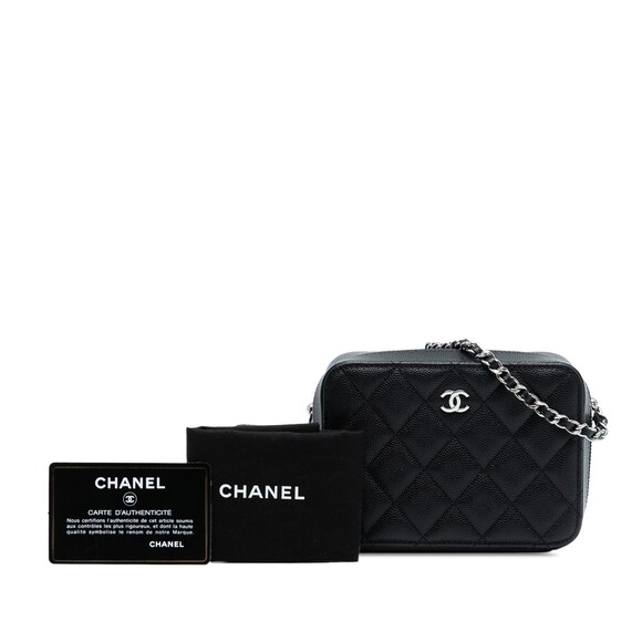 Auth Chanel Cc Quilted Caviar Camera #230514C20B - Picture 8 of 8
